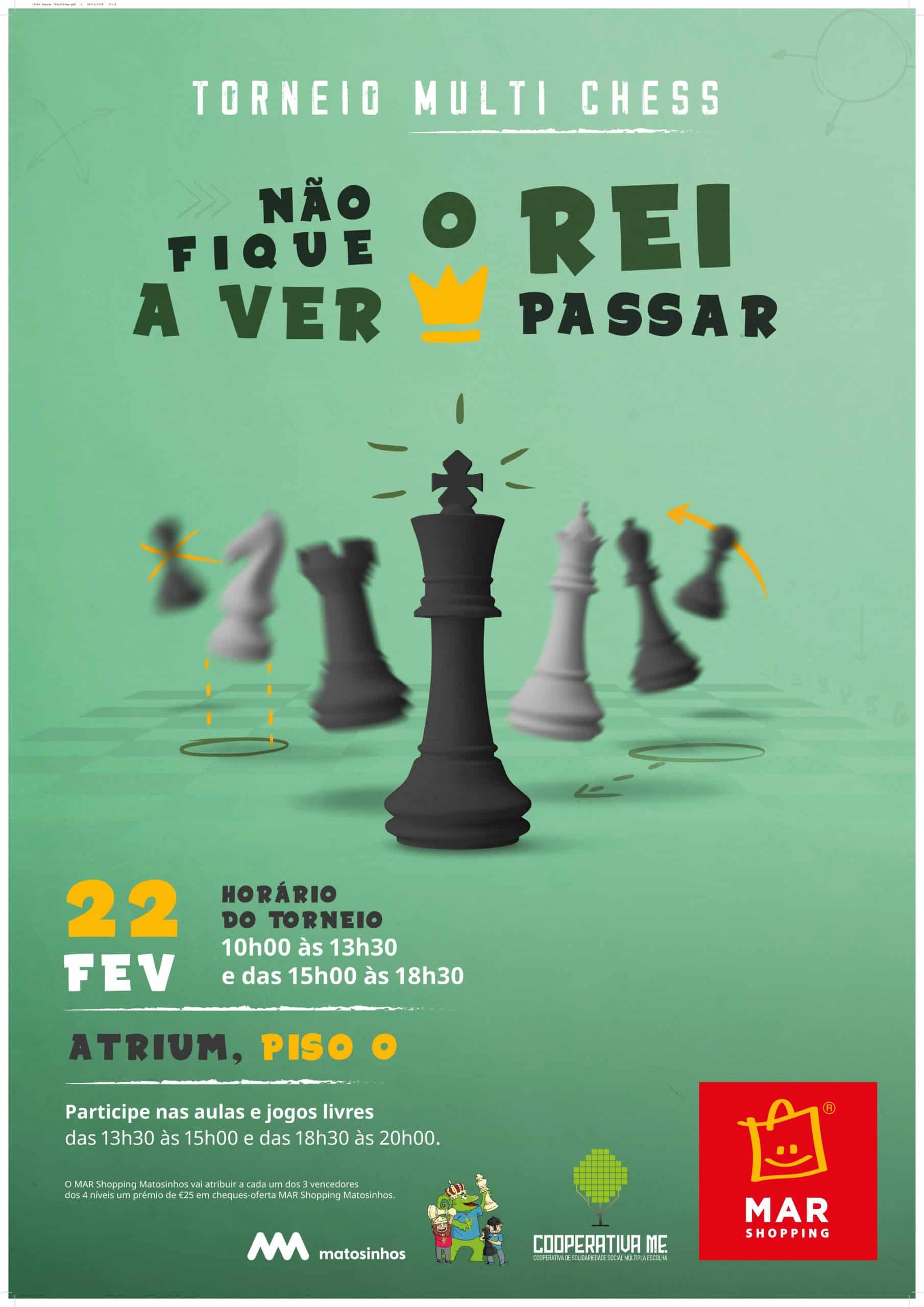 IV Torneio de Xadrez Multi Chess contará com a participação de mais de 200 alunos do 1º Ciclo