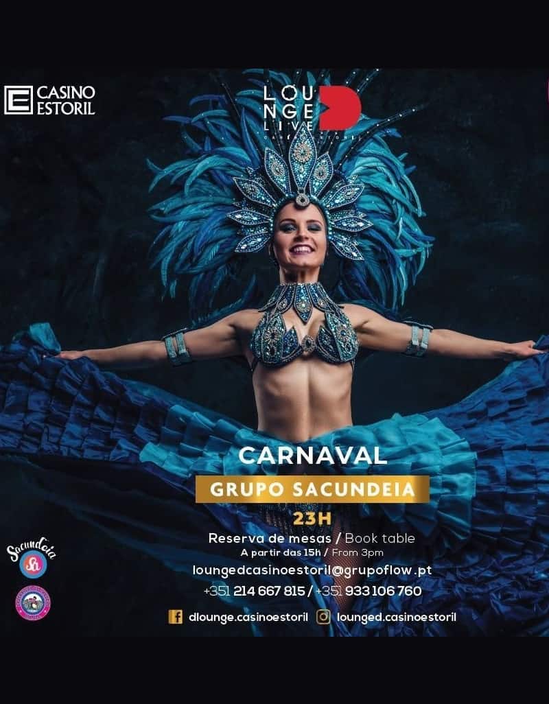 NOITE DE CARNAVAL 24 FEVEREIRO NO CASINO ESTORIL
