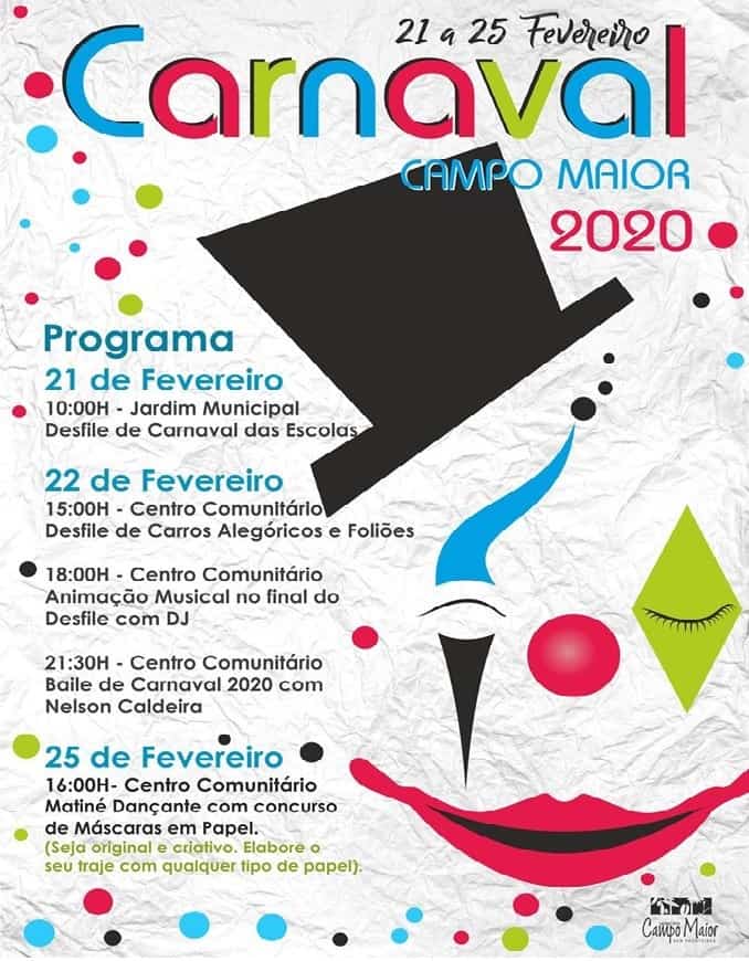 CARNAVAL DE CAMPO MAIOR 2020 – PROGRAMA GERAL