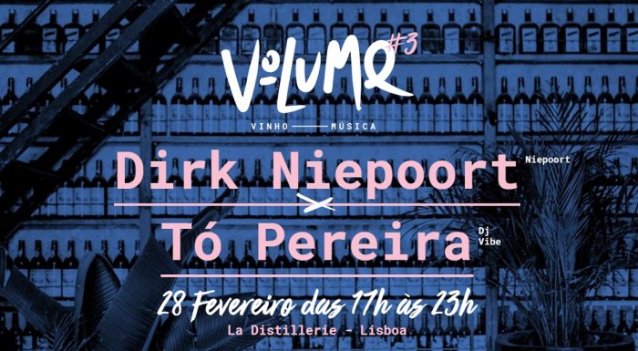 O VOLUME, um novo projeto cultural de Lisboa, nasce da vontade de combinar, o melhor de dois mundos, a música e o vinho. Num local mágico e intimista, à frente do Panteão, porventura num dos segredos mais bem guardados de Lisboa, La Distillerie, Dirk Niepoort e o DJ Tó Pereira propõem-se a um diálogo de sons e sabores com o volume certo. É já no dia 28 de Fevereiro pelas entre as 17 e as 23 horas que o VOLUME #3 acontece.