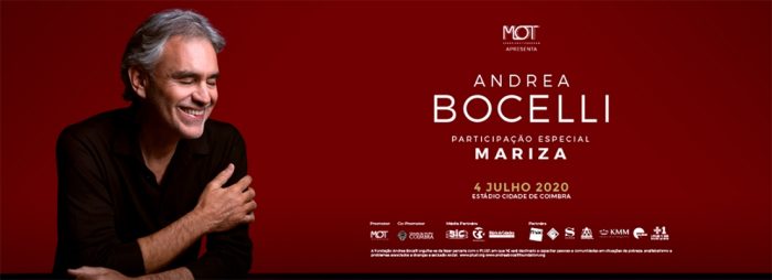 ANDREA BOCELLI - CONCERTO NO ESTÁDIO CIDADE DE COIMBRA - O Estádio Cidade de Coimbra volta a receber um grande concerto! Desta vez será palco de um concerto inédito e exclusivo do tenor mais aclamado do mundo: Andrea Bocelli.