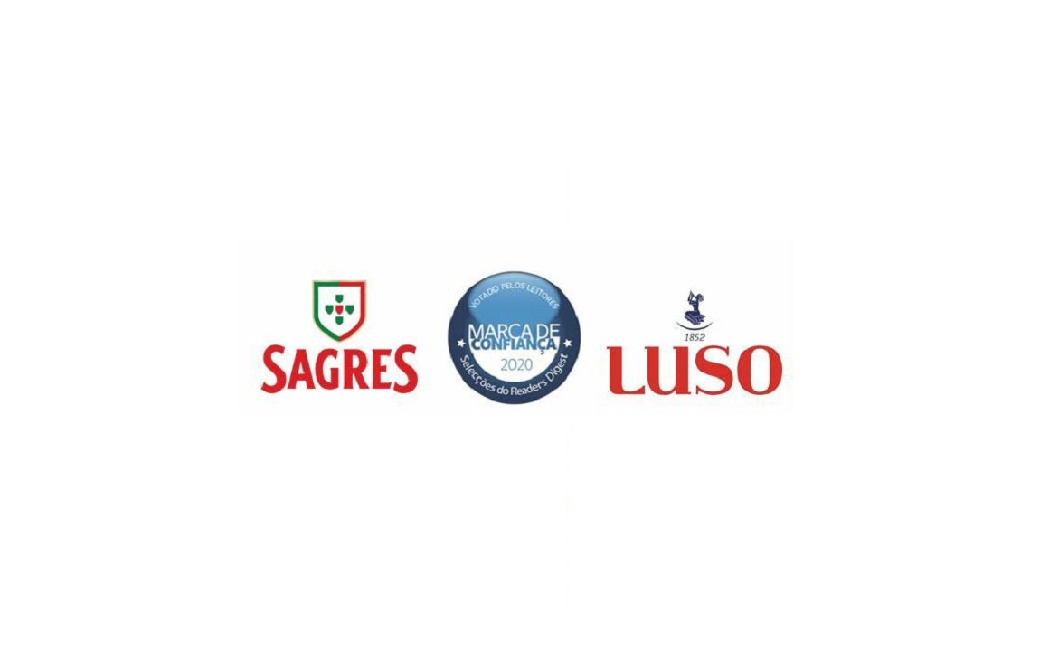 A Cerveja Sagres e Água de Luso, foram distinguidas uma vez mais como Marca de Confiança, na 20ª edição dos prémios das Selecções do Reader's Digest.