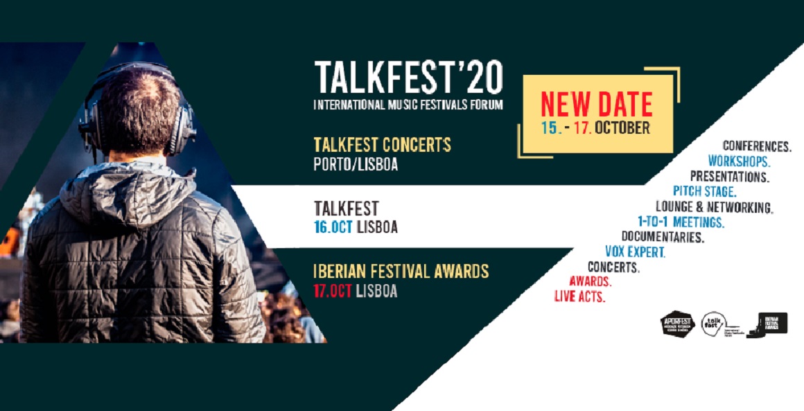 TALKFEST E O IBERIAN FESTIVAL AWARDS ADIADOS PARA OUTUBRO