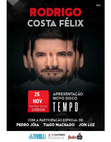 RODRIGO COSTA FÉLIX – TEMPO | TEATRO TIVOLI BBVA