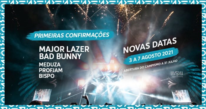 MEO SUDOESTE 2021 | ZAMBUJEIRA DO MAR - A 24ª edição do MEO SUDOESTE 2021, regressa à Herdade da Casa Branca na Zambujeira do Mar, de 3 a 7 de Agosto. A edição de 2020 sofreu um adiamento para o ano seguinte, devido à pandemia provocada pelo Covid-19, que impediu a realização de espetáculos e/ou festivais de verão.
