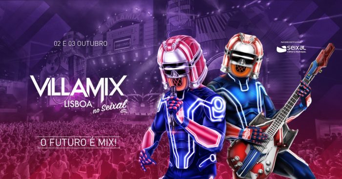 VILLAMIX LISBOA 2020 NO SEIXAL | 2 E 3 OUT - O VillaMix Lisboa está de regresso a Portugal para sua terceira edição. Pela primeira vez ao ar livre, o VillaMix Lisboa 2020, agora na baía do Seixal, pretende proporcionar ao público português a grandiosidade de experiências que já o distinguem no Brasil.