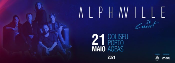 ALPHAVILLE NO COLISEU PORTO AGEAS | 21 MAIO 2021 - Em Maio de 2021 os Alphaville estão de regresso a Portugal. Em palco a formação clássica: baixo, bateria, guitarra, teclas e voz.