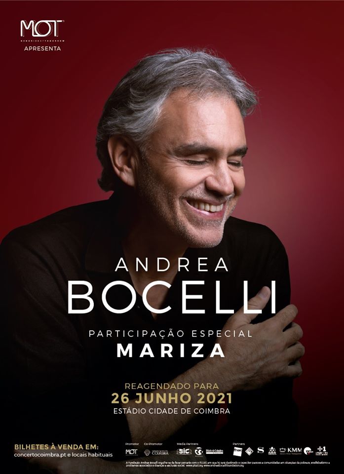 ANDREA BOCELLI EM COIMBRA | 26 JUNHO 2021