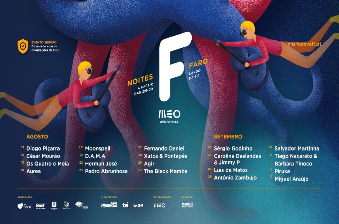 NOITES F CELEBRAM O FESTIVAL F DE 13 DE AGOSTO A 13 DE SETEMBRO EM FARO