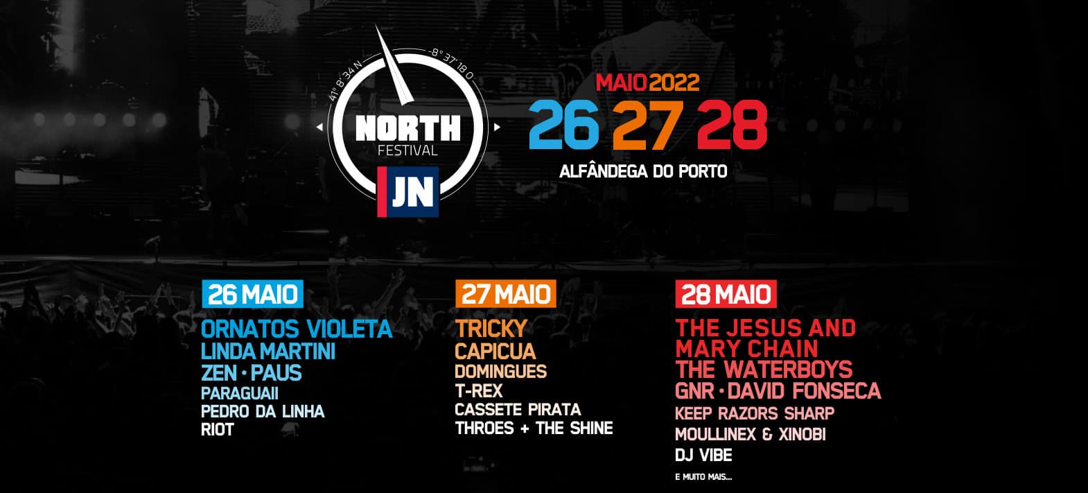 NORTH MUSIC FESTIVAL 2022 REGRESSA À ALFÂNDEGA DO PORTO EM MAIO