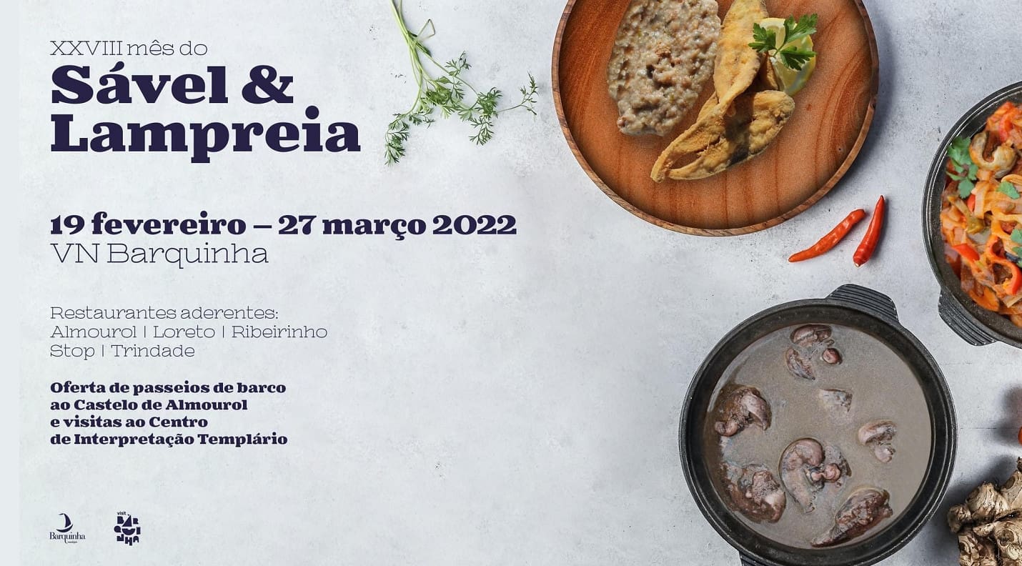 MÊS DO SÁVEL E DA LAMPREIA EM VILA NOVA DA BARQUINHA DE 19 FEV A 27 MAR