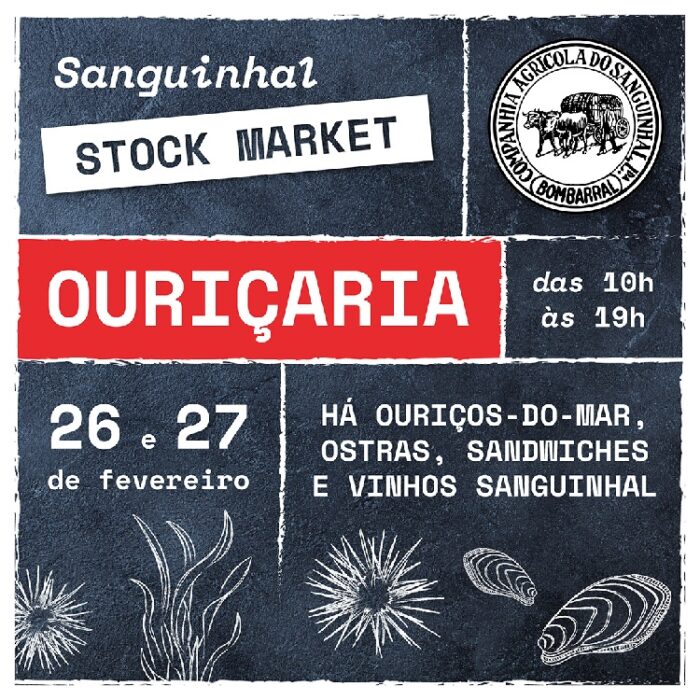 O Sanguinhal Stock Market é já este fim-de-semana, nos dias 26 e 27 de Fevereiro, e vai haver muita coisa, para não dar por perdido o tempo que vai passar nesta fantástica Quinta do Sanguinhal, um espaço único com adega, lagares e destilaria do Sec XIX, situada no Bombarral.