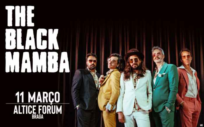 Os The Black Mamba são atualmente uma das bandas portuguesas mais talentosas, emocionantes e apaixonantes e apresentam-se ao vivo no dia 11 de março no Altice Forum Braga!