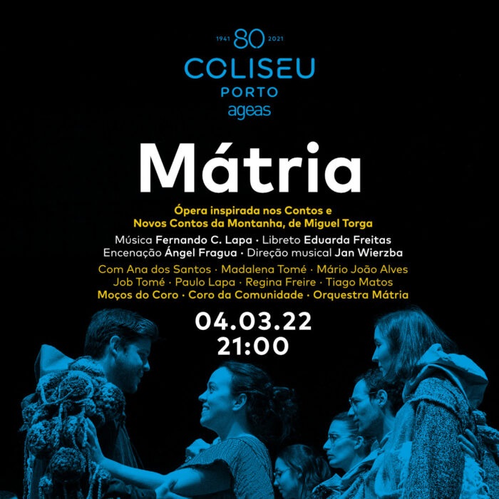 “Mátria”, primeira ópera inspirada em Miguel Torga, chega ao Coliseu Porto Ageas, marcando assim a temporada lírica e sinfónica 2022 desta sala de espetáculos.