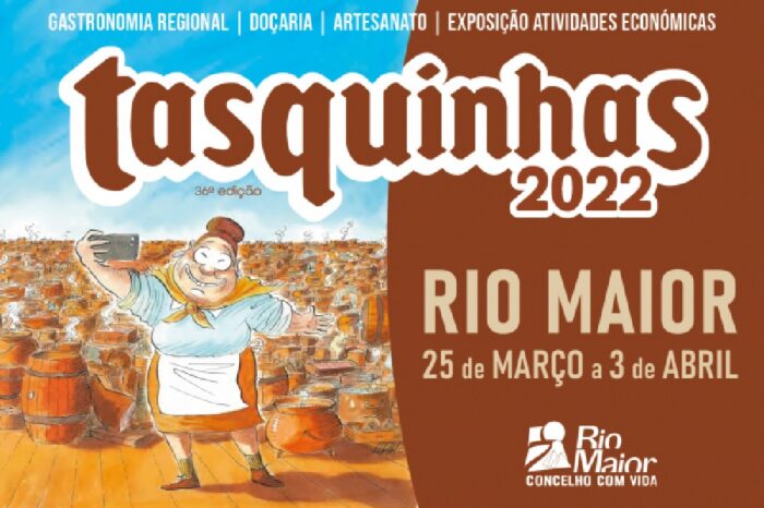 As Tasquinhas de Rio Maior, estão de regresso de 25 de março a 03 de abril, na sua 36ª edição que promete, durante 10 dias, dar a conhecer os saberes e sabores da gastronomia regional aos muitos visitantes que, ano após ano, se deslocam ao Pavilhão Multiusos de Rio Maior.