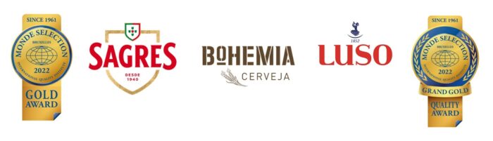 As marcas da Central de Cervejas, foram premiadas uma vez mais com Ouro no Monde Selection de La Qualité 2022.