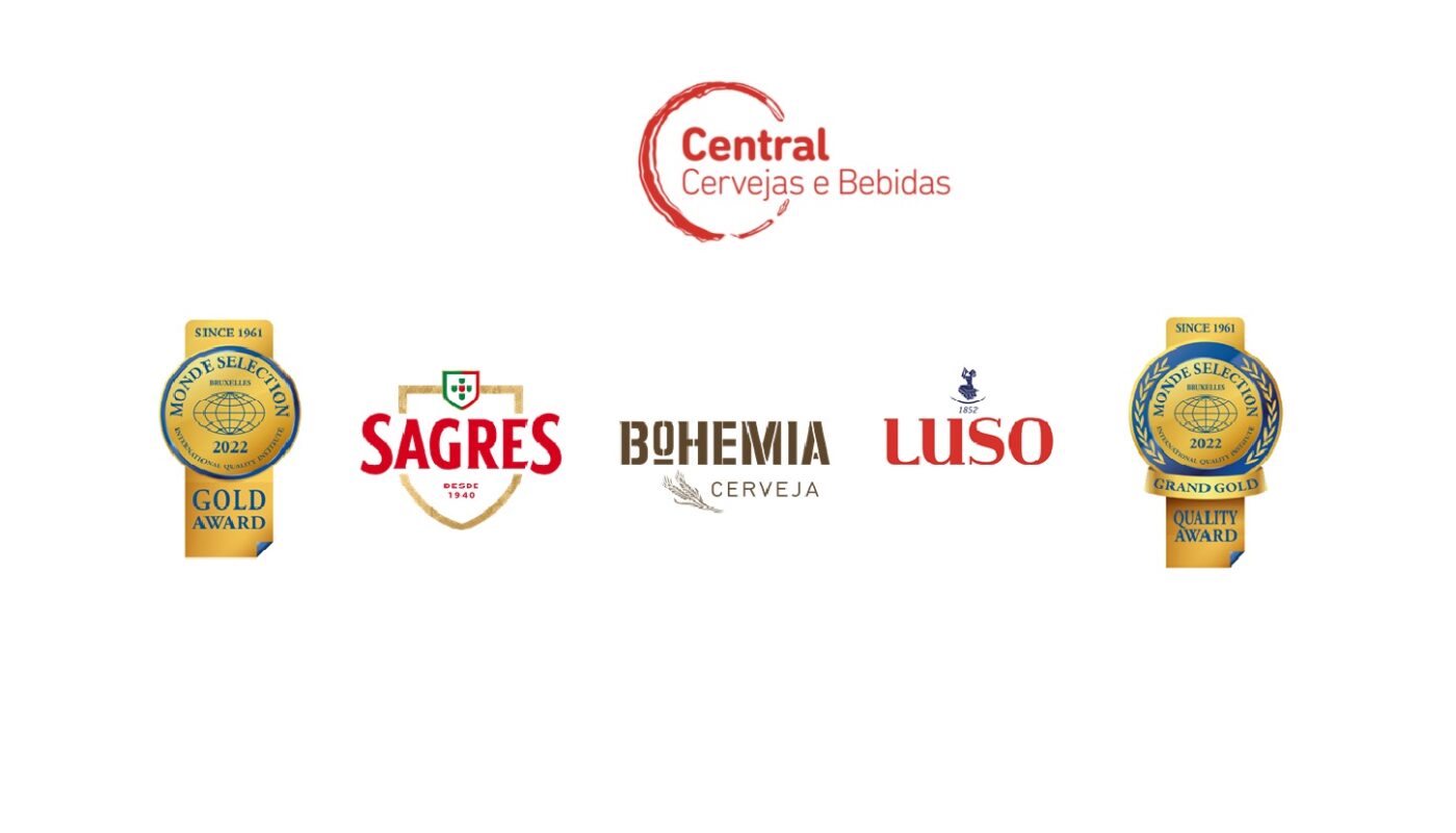 As marcas da Central de Cervejas, foram premiadas uma vez mais com Ouro no Monde Selection de La Qualité 2022.