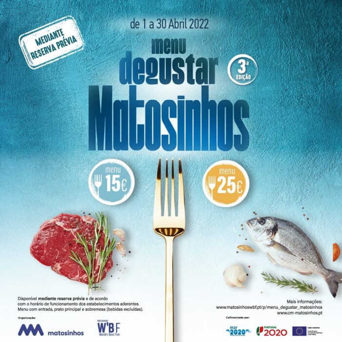 O Menu Degustar Matosinhos decorre até 30 de Abril, nesta que é a sua terceira edição, contando com 111 restaurantes aderentes de todo o concelho.