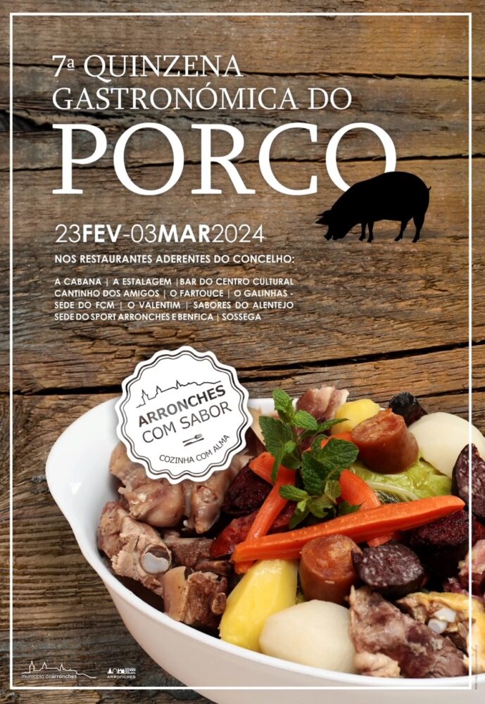7ª QUINZENA GASTRONÓMICA DO PORCO 2024 ARRONCHES