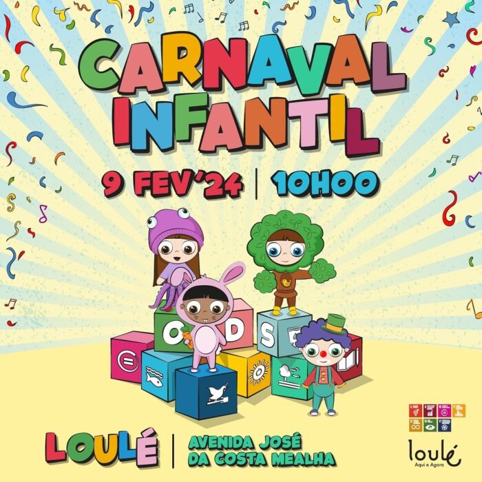 CARNAVAL DE LOULÉ 2024 - O Carnaval de Loulé 2024, sai à rua, mais propriamente à Avenida José da Costa Mealha, nos dias 11, 12 e 13 de Fevereiro.