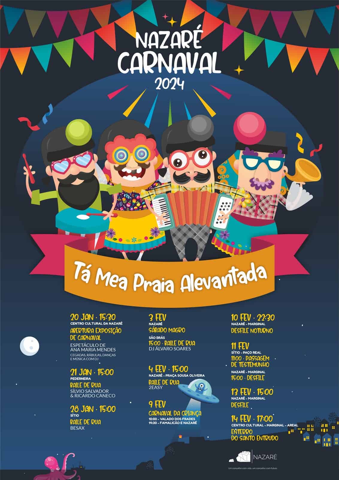 CARNAVAL DA NAZARÉ 2024 | TÁ MEA PRAIA ALEVANTADA