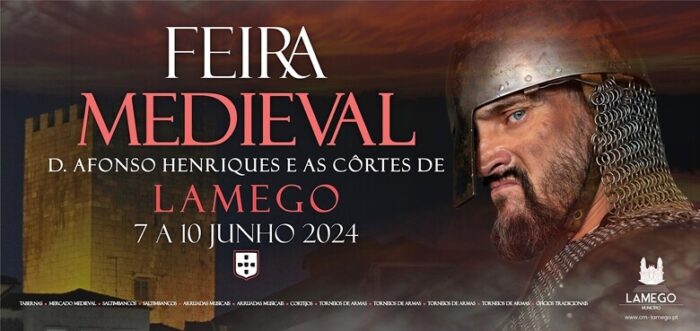 FEIRA MEDIEVAL DE LAMEGO 2024 - Ao longo de quatro dias e quatro noites, de 7 a 10 de junho, a cidade de Lamego, vai fazer a recriação histórica dos tempos de D. Afonso Henriques. A nobreza, os mestres de ofício e os servos da gleba, passear-se-ão na zona envolvente do bairro do Castelo, pretendendo a Câmara Municipal de Lamego com a realização deste evento, aumentar a atratividade para os turistas do bairro do Castelo e dinamizar a atividade económica do comércio tradicional.