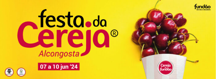 FESTA DA CEREJA DO FUNDÃO 2024 - Serão 3 dias de festa, entre os dias 07 e 10 de junho, que Alcongosta vai ter mais uma Festa da Cereja, com o suculento fruto para receber os milhares de turistas que ali se deslocam. Ao longo dos quatro dias de festa está prevista a venda de 40 mil caixas de cerejas, pois só por si a marca cereja do Fundão já vende.