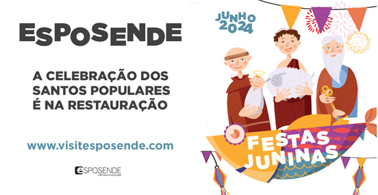 FESTAS JUNINAS 2024 | ESPOSENDE - De 12 a 29 de junho, no mês dos Santos Populares e o Município de Esposende volta a cumprir a tradição, celebrando-os em mais uma edição das “Festas Juninas”, uma iniciativa que acontece pelo quinto ano consecutivo e que este ano conta com a adesão de cerca de três dezenas de unidades de restauração.