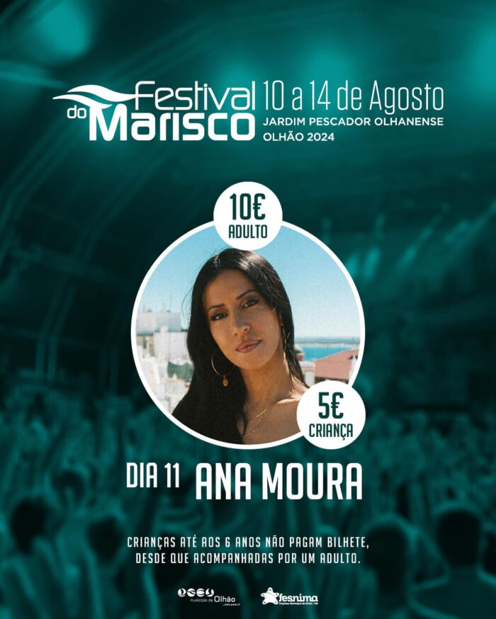FESTIVAL DO MARISCO DE OLHÃO 2024 - O Festival do Marisco está de volta, de 10 a 14 de Agosto, na sua 36ª edição. O maior evento gastronómico a sul do país leva ao Jardim Pescador Olhanense o melhor da gastronomia da região, a par de um cartaz musical de luxo.