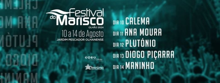 FESTIVAL DO MARISCO DE OLHÃO 2024 - O Festival do Marisco está de volta, de 10 a 14 de Agosto, na sua 36ª edição. O maior evento gastronómico a sul do país leva ao Jardim Pescador Olhanense o melhor da gastronomia da região, a par de um cartaz musical de luxo.