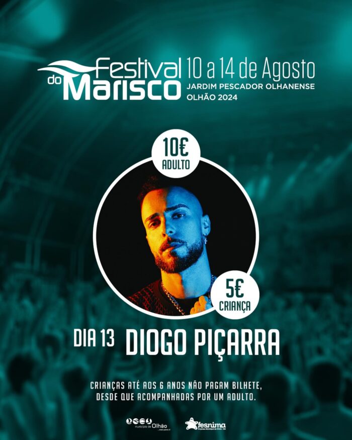 FESTIVAL DO MARISCO DE OLHÃO 2024 - O Festival do Marisco está de volta, de 10 a 14 de Agosto, na sua 36ª edição. O maior evento gastronómico a sul do país leva ao Jardim Pescador Olhanense o melhor da gastronomia da região, a par de um cartaz musical de luxo.