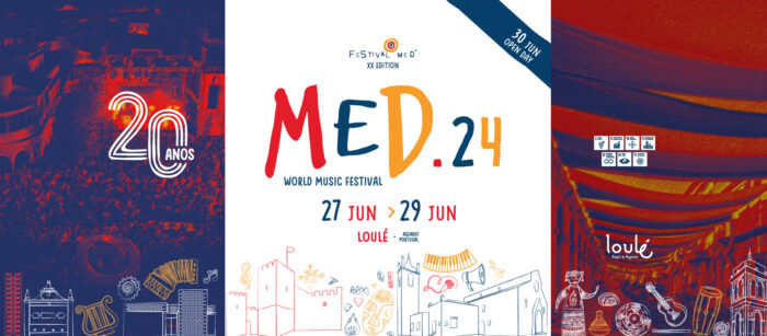 FESTIVAL MED 2024 - O Festival MED 2024 realiza-se de 27 a 30 de junho, naquela que é a sua 20ª edição. Trata-se de um festival de World Music que se afirma como uma referência europeia, com um conceito diferenciador e uma forte identidade que lhe permitiu alcançar elevados níveis de notoriedade internacional