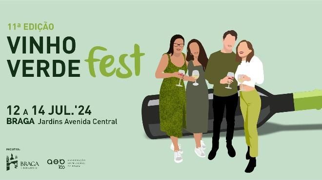 VINHO VERDE FEST 2024 | BRAGA - O Vinho Verde Fest 2024 na sua 11ª edição realiza-se de 12 a 14 de julho em Braga, nos Jardins da Avenida Central. Trata-se de um evento, organizado pelo Município de Braga e pela Associação Comercial de Braga.