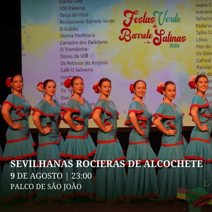 FESTAS DO BARRETE VERDE E DAS SALINAS 2024 | ALCOCHETE -  De 09 a 15 de agosto, decorre em Alcochete mais uma edição das Festas do Barrete Verde e das Salinas. Reconhecidas nacionalmente pelo seu carisma e tradição tauromáquica, estas Festas são anualmente procuradas por milhares de visitantes atraídos pela festa brava, pela fé e pela tradição.
