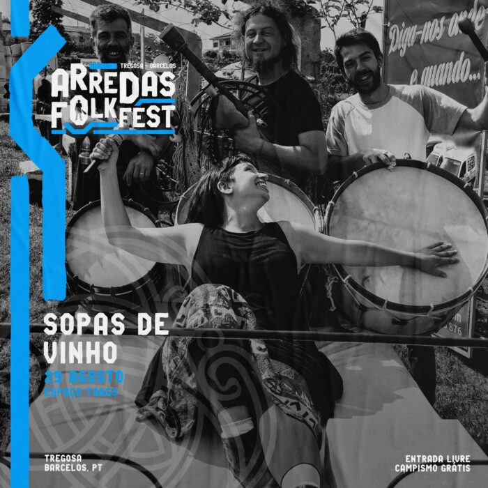 ARREDAS FOLK FEST 2024 | BARCELOS - O Arredas Folk Fest 2024 está de volta nos dias 29, 30 e 31 de agosto, prometendo voltar a levar milhares de pessoas até Tregosa, em Barcelos, com entrada livre e campismo grátis.