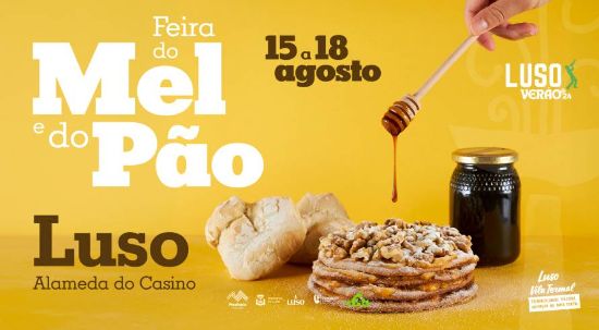 FEIRA DO MEL E DO PÃO 2024 | LUSO - A Feira do Mel e do Pão, naquela que é a sua 24ª edição, realiza-se de 15 a 18 de agosto, na Alameda do Casino, no Luso. A organização do evento é da responsabilidade da Associação de Apicultores da Beira Litoral, em parceria com o Município da Mealhada e a Junta de Freguesia do Luso.