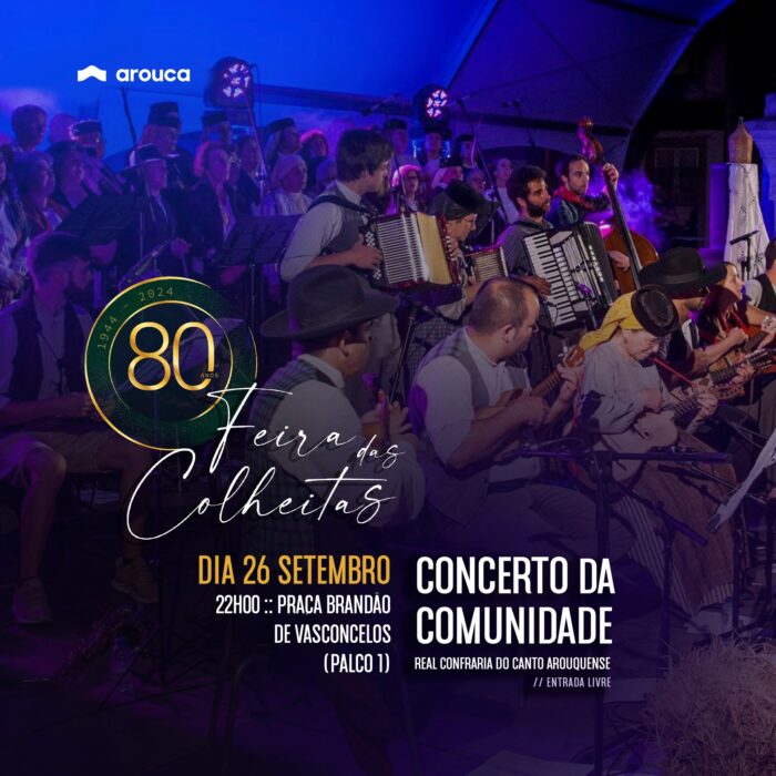 FEIRA DAS COLHEITAS 2024 | AROUCA - A Feira das Colheitas 2024, comemora 80 anos nesta edição, que vai decorrer em Arouca de 26 a 29 de setembro. São dias intensos, com uma programação extensa e muito variada.