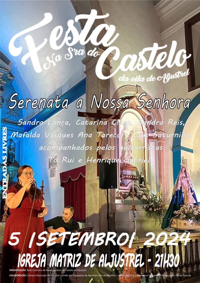 FESTA EM HONRA DE NOSSA SENHORA DO CASTELO 2024 | ALJUSTREL - De 04 a 08 de setembro, decorre na vila de Aljustrel a Festa em Honra de Nossa Senhora do Castelo.