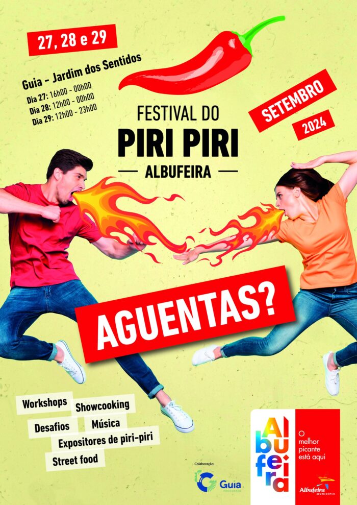 A programação arranca no dia 27 de setembro, às 17h00, com um showcooking do Chef Glediston, seguido pela performance da Fanfarra Bizarra. Ainda no primeiro dia, os visitantes podem assistir ao showcooking da Chef Noélia Jerónimo, às 19h00, e à Noite de Fados, com Manelito e Viola Paulo Feteira na guitarra portuguesa e as vozes de Ana Valentim e Luís Manhita, às 20h30. A finalizar a noite, o barman Francisco Guilherme conduz um workshop de cocktails picantes, onde ensina a criar bebidas únicas com um toque de malagueta. No segundo dia, sábado, o festival abre portas às 12h00 e prolonga-se até à meia-noite. Um dos destaques é o “Workshop de Temperos e Especiarias Picantes”, conduzido pelo Chef Renato Bonfim, às 16h00. Às 17h00, estreia-se o concurso "Desafio Picante", um momento de diversão e competição para os mais corajosos. No mesmo dia, o Chef Pasteleiro Clayton Ferreira apresenta um showcooking dedicado aos chocolates com malagueta, numa combinação arrojada que desafia os sentidos. A Orquestra Improvável e o concerto de Ritiele Cunha fecham com chave de ouro a programação do dia. O último dia do Festival, a 29 de setembro, começa às 13h00 com a atuação dos Bejazz. Ao longo do dia, os visitantes podem assistir a vários showcookings com os Chefs Nuno Bergonse, Bertílio Gomes e Celine, que irão partilhar segredos e técnicas para incorporar o piripíri nas suas criações gastronómicas. Um dos pontos altos do dia vai ser o Workshop "Natura", onde os participantes vão aprender a plantar e cuidar das suas próprias plantas de piripíri. A encerrar o evento, às 20h30, sobem ao palco os Rastolhice. O presidente da Câmara Municipal de Albufeira refere que “o Festival do Piripíri é uma oportunidade única para descobrir novos pratos, aprender técnicas de cozinha e, claro, saborear os melhores picantes em boa companhia”. José Carlos Rolo considera que “o Festival é um tributo a um dos condimentos mais usados na gastronomia do nosso concelho”, especialmente quando falamos do famoso Frango da Guia. O autarca sublinha, ainda, “que esta primeira edição é mais que uma celebração gastronómica, considerando o evento como um contributo para impulsionar a economia local, fora da época alta”.