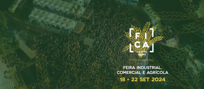 FICA 2024 A FESTA DAS COLHEITAS | CASTRO DAIRE - A FICA 2024, a Festa das Colheitas é a Feira Industrial, Comercial e Agrícola de Castro Daire, e realiza-se de 18 a 22 de setembro, no Parque Urbano de Castro Daire e é dotada de um recinto com cerca de uma centena de expositores, área de restauração e recinto de espetáculos ao ar livre.