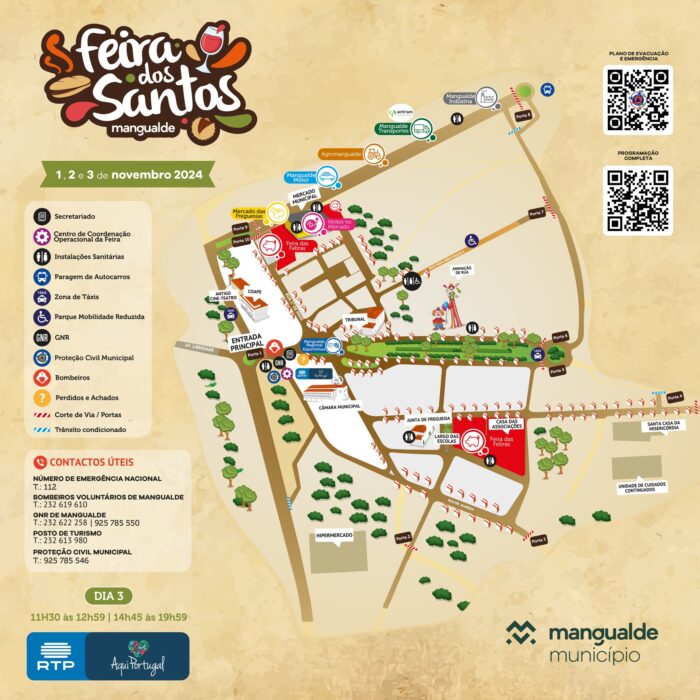 FEIRA DOS SANTOS 2024 | MANGUALDE - A Feira dos Santos, também conhecida como Feira das Febras, está de volta a Mangualde! O certame, que conta já com mais de 300 anos existência, voltará a animar, nos dias 01, 02 e 03 de novembro, as ruas do centro da cidade, colocando em destaque o que de melhor se faz no concelho.