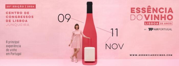 ESSÊNCIA DO VINHO 2024 | LISBOA - No local de sempre, no Centro de Congressos de Lisboa, em Junqueira, realiza-se de 09 a 11 de novembro, a 25ª edição do festival Essência do Vinho 2024, com dois dias intensos (09 e 10) para promover o vinho em Portugal e além fronteiras especialmente dedicados ao consumidor, e um terceiro dia (11). exclusivamente dedicado a profissionais do setor.
